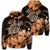 Hawaiian Turtle Map Polynesian Hoodie Safety Orange Unisex Art - Polynesian Pride