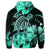 Hawaiian Turtle Map Polynesian Hoodie Safety Turquoise - Polynesian Pride