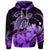 Custom Hawaii Turtle Map Polynesian Hoodie Safety Violet 2 AH - Polynesian Pride