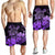 Hawaii Turtle Map Polynesian Men's Shorts Safety Violet 2 - AH - Polynesian Pride