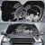 Hawaii Turtle Map Polynesian Car Sun Shade Safety Gray AH Auto Sun Shade Universal Fit White - Polynesian Pride