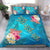 Hawaii Turtle Ocean Tropical Flowers Bedding Set - Siri Style - AH Blue - Polynesian Pride