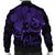 Hawaii Turtle Ohana Hibiscus Poly Bomber Jacket - Purple - AH - Polynesian Pride