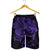 Hawaii Turtle Ohana Hibiscus Poly Men's Shorts - Purple - AH - Polynesian Pride