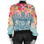 Hawaii Turtle Ohana Stary Night Hibiscus Bomber Jacket - AH - Polynesian Pride