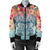 Hawaii Turtle Ohana Stary Night Hibiscus Bomber Jacket - AH - Polynesian Pride