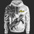 Hawaii Hoodie Turtle Palm Tree White Unisex White - Polynesian Pride