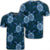 Hawaii Turtle Plumeria Blue T Shirt Unisex Black - Polynesian Pride