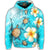 Hawaiian Turtle Plumeria Coat of Arm Ocean Hoodie - Polynesian Pride