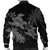 Hawaii Turtle Plumeria Coconut Tree Polynesian Bomber Jacket - Gray - AH - Polynesian Pride