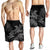 Hawaii Turtle Plumeria Coconut Tree Polynesian Men's Shorts - Gray - AH - Polynesian Pride