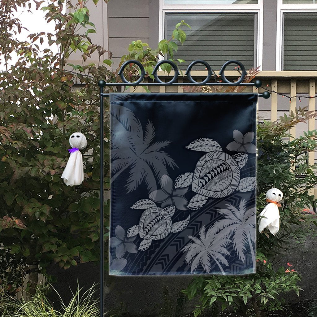 Hawaii Turtle Plumeria Coconut Tree Polynesian Flag - Gray - AH - Polynesian Pride