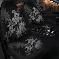 Hawaii Turtle Plumeria Coconut Tree Polynesian Car Seat Covers - Gray - AH - Polynesian Pride