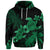 Custom Hawaii Turtle Plumeria Coconut Tree Polynesian Hoodie Green - Polynesian Pride