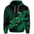 Hawaiian Turtle Plumeria Coconut Tree Polynesian Hoodie Green - Polynesian Pride