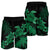 Hawaii Turtle Plumeria Coconut Tree Polynesian Men's Shorts - Green - AH - Polynesian Pride