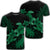 Hawaii Turtle Plumeria Coconut Tree Polynesian T Shirt Green Unisex Black - Polynesian Pride