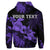 Custom Hawaii Turtle Plumeria Coconut Tree Polynesian Hoodie Purple - Polynesian Pride