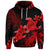 Custom Hawaii Turtle Plumeria Coconut Tree Polynesian Hoodie Red - Polynesian Pride