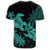 Hawaii Turtle Plumeria Coconut Tree Polynesian T Shirt Turquoise - Polynesian Pride