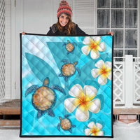 Hawaii Turtle Plumeria Kanaka Ocean Premium Quilts - AH - Polynesian Pride