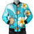 Hawaii Turtle Plumeria Kanaka Ocean Bomber Jacket - AH Black Unisex - Polynesian Pride