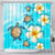 Hawaii Turtle Plumeria Ocean Shower Curtain - AH 177 x 172 (cm) Black - Polynesian Pride