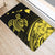 Hawaii Turtle Polynesian Map Plumeria Door Mat Yellow AH - Polynesian Pride