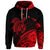 Custom Hawaii Turtle Polynesian Map Plumeria Hoodie Red - Polynesian Pride