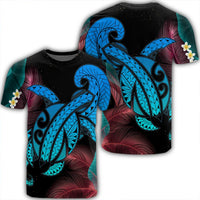 Hawaii Turtle Polynesian Tropical T Shirt Ghia Style Unisex Black - Polynesian Pride