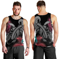 Hawaii Turtle Polynesian Tropical Tank Top - Ghia Style Gray - AH - Polynesian Pride