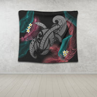 Hawaii Turtle Polynesian Tropical Tapestry - Ghia Style Gray - AH - Polynesian Pride