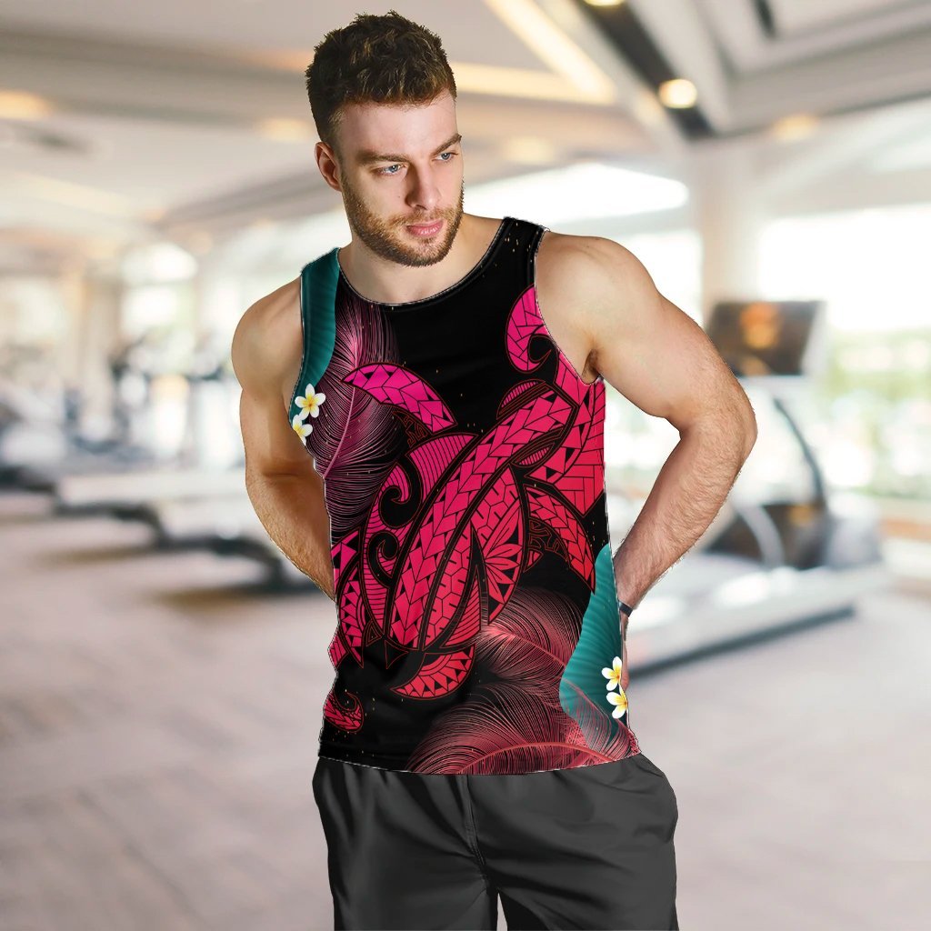 Hawaii Turtle Polynesian Tropical Tank Top - Ghia Style Pink - AH - Polynesian Pride