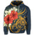 Hawaiian Turtle Polynesian Tropical Hibiscus Plumeria Hoodie - Polynesian Pride