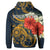 Custom Hawaii Turtle Polynesian Tropical Hibiscus Plumeria Hoodie - Polynesian Pride