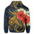 Hawaiian Turtle Polynesian Tropical Hibiscus Plumeria Hoodie - Polynesian Pride