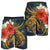 Hawaii Turtle Polynesian Tropical Hibiscus Plumeria Men's Shorts - AH - Polynesian Pride