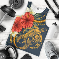 Hawaii Turtle Polynesian Tropical Hibiscus Plumeria Tank Top - AH - Polynesian Pride