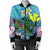 Hawaii Turtle Sea Cotral Polynesian Bomber Jacket - AH - Polynesian Pride