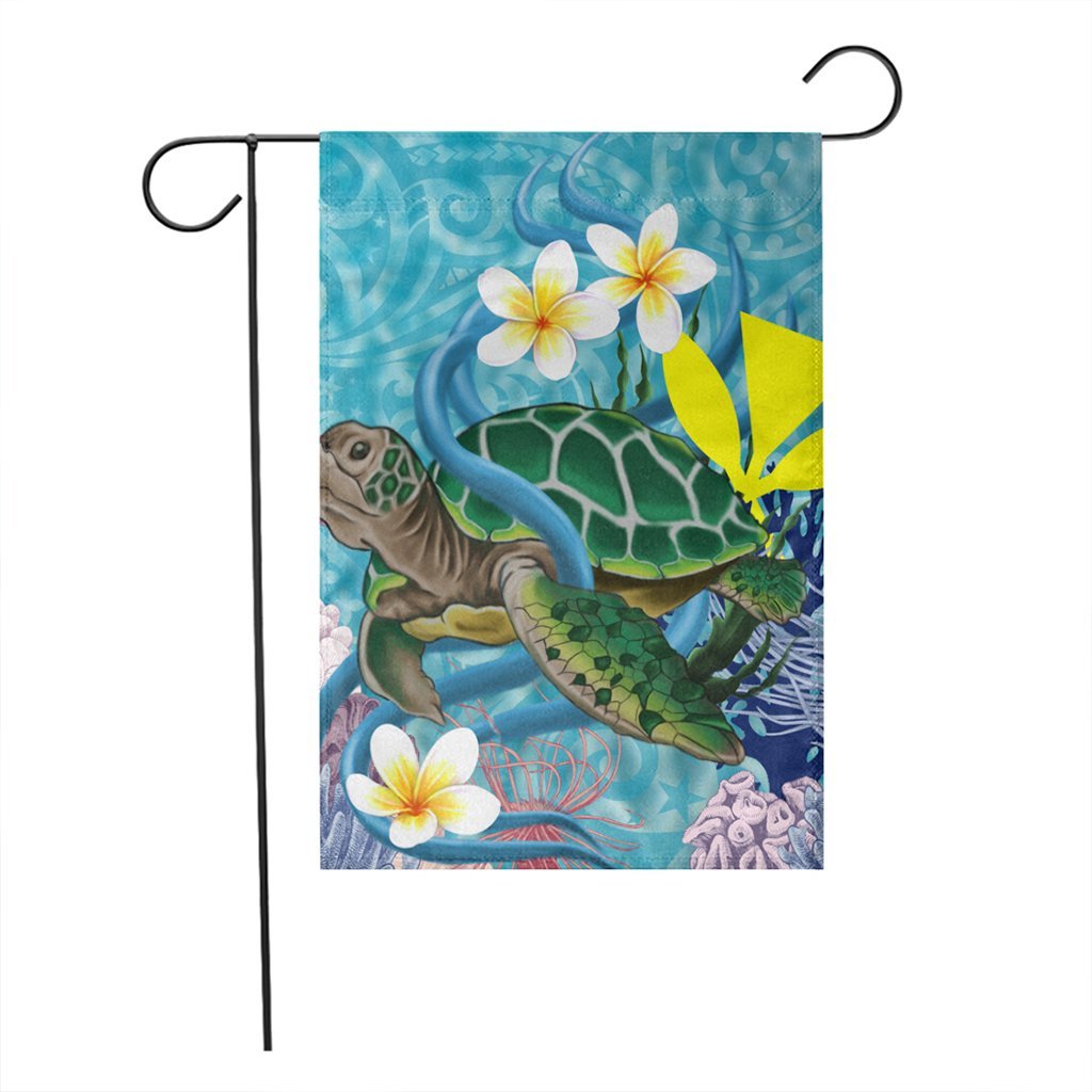 Hawaii Turtle Sea Cotral Polynesian Flag - AH - Polynesian Pride