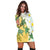 Hawaii Turtle Sea Hibiscus Coconut Tree Hoodie Dress - AH - Polynesian Pride