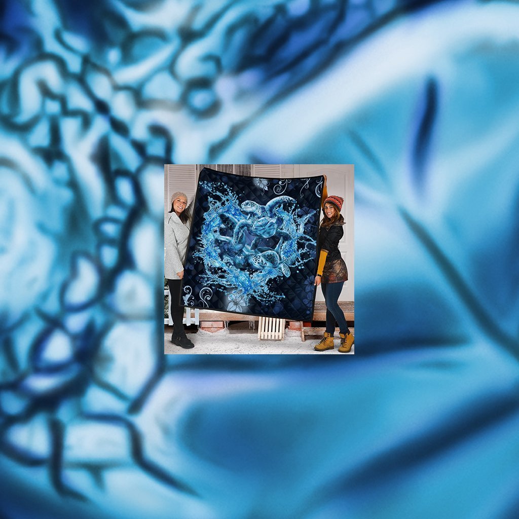 Hawaii Turtle Sea Ohana Premium Quilts - AH - Polynesian Pride