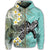 Hawaii Turtle Sea Plumeria Zip Hoodie - Polynesian Pride