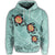 Hawaiian Turtle Swimming Tribal Polynesian Hoodie Min Style - Polynesian Pride