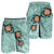 Hawaii Turtle Swimming Tribal Polynesian Men's Shorts - AH - Min Style - Polynesian Pride