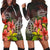 Hawaii Turtle Tree Hibiscus Hoodie Dress - AH Black - Polynesian Pride