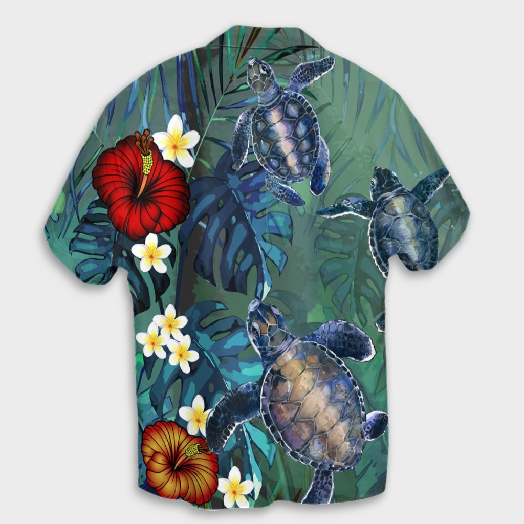 Hawaii Turtle Tropical Art Hawaiian Shirt - Hela Style - AH - Polynesian Pride