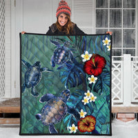 Hawaii Turtle Tropical Art Premium Quilts - Hela Style - AH - Polynesian Pride