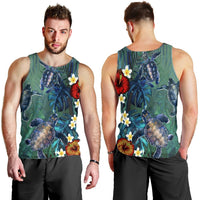 Hawaii Turtle Tropical Art Tank Top - Hela Style - AH - Polynesian Pride
