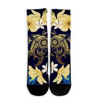 Hawaii Turtle Tropical Crew Socks - Taha Style - AH - Polynesian Pride
